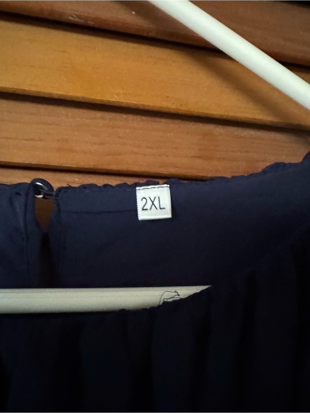 Navy Tiered Ruffle Maxi Dress - Picture 2 of 6